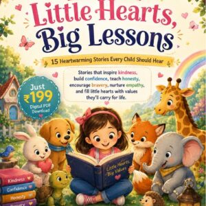 Little Hearts, Big Lessons Storybook — children's storybook PDF cover by Budding Star